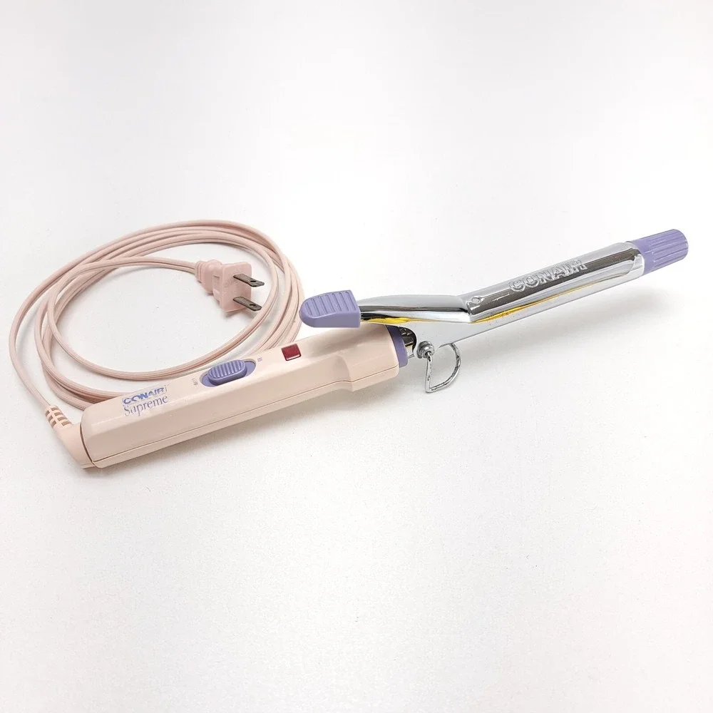 Vintage Conair Supreme‎ Curling Iorn CD36 Pink Purple 3/4